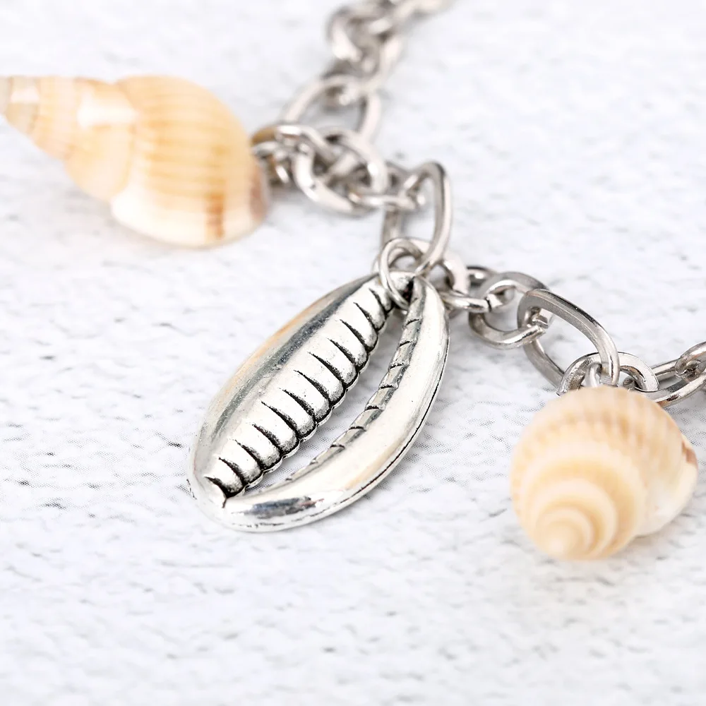

European And American-Style New Style Anklet Supply Creative Conch Metal Shell Pendant Turtle Anklet