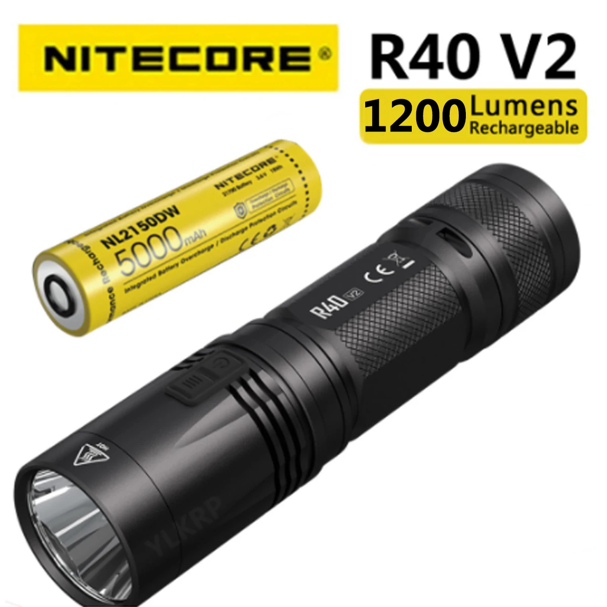 Nitecore R40 V2 1000 lumens new wireless rechargeable flashlight equipped with 21700 large capacity battery | Лампы и освещение