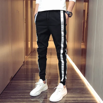 

Men's Fashion Sports Pants High Quality Side Stripe Jogging Pants Leggings 2020 High Quality Men's Pants Men's Casual Pants