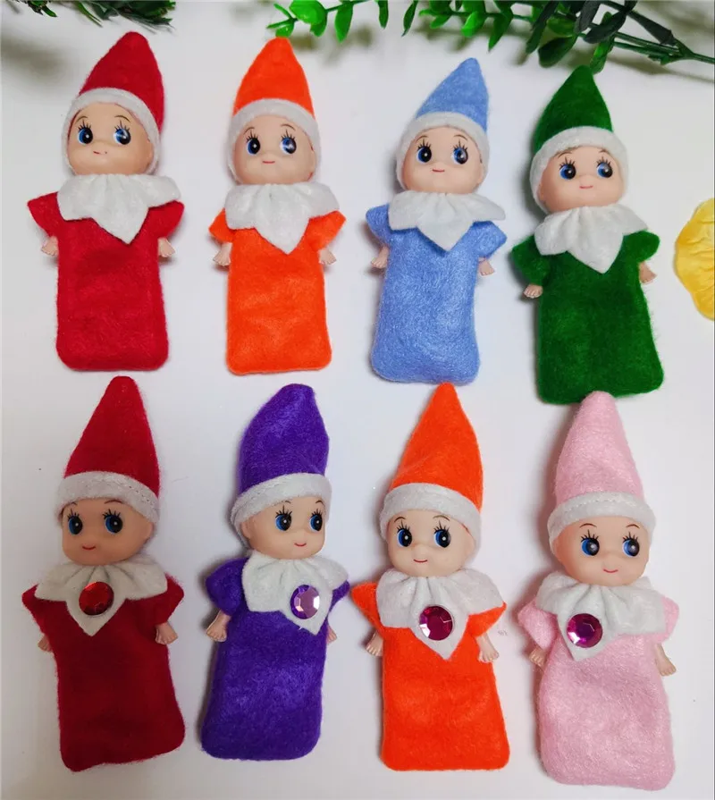 20 шт./лот, новинка, рождественские детские куклы-эльфы, Детские эльфы, куклы, игрушки, мини эльф, рождественские украшения, куклы, детские игрушки, детские подарки - Цвет: mix colors