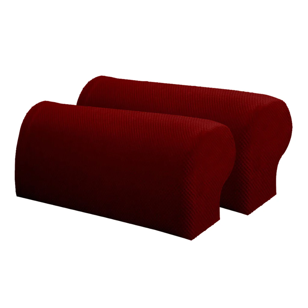 2Pcs Stretch Sofa Armrest Cover Couch Armrest Cover Anti-Slip Furniture Protector Couch Arm Protectors Sofa Arm Protector