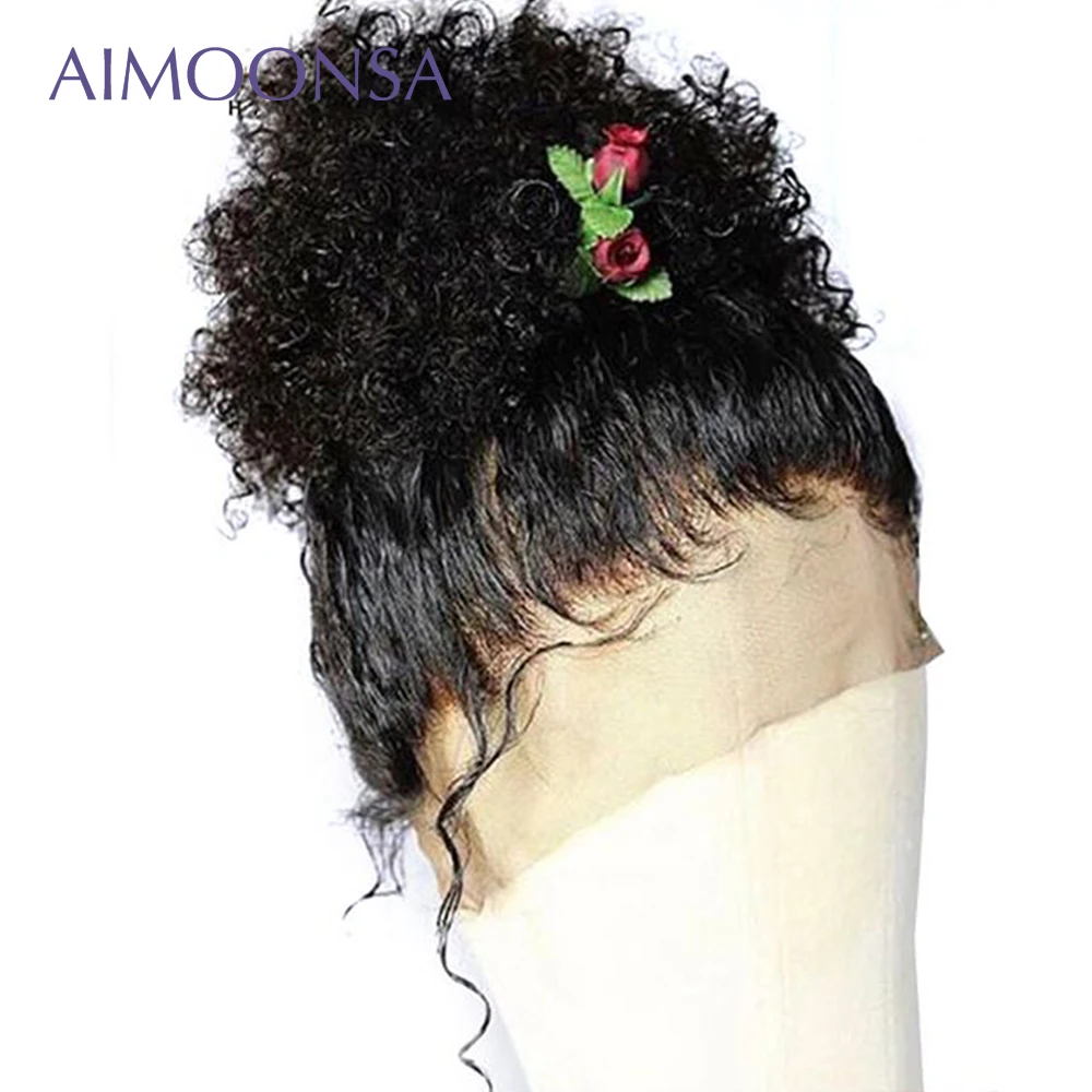 Невидимый парик Полный парик шнурка шнурок хвост с зажимами для черных женщин бразильский Remy Отбеленный узел предварительно сорвать полный конец