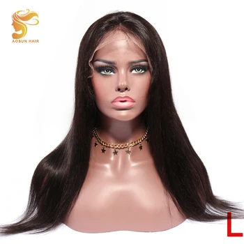 

AOSUN HAIR Brazilian Straight Human Hair Wigs 13x4 Lace Front Wig 150% Density Natural Color Remy Hair 10-24inches Low Ratio