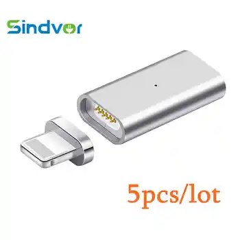 

FREE SHIP 5pcs Magnetic Transfer Connector For iPhone 5 5s 6 6plus 7 8P X XS XR Magnetic Connector Adapter IOS Magnetic Adapter