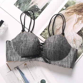 

Women's bras Wire Free Push Up Sexy Seamless Underwear Black Pink Bralette Thin Section Female Beauty Back Brassiere