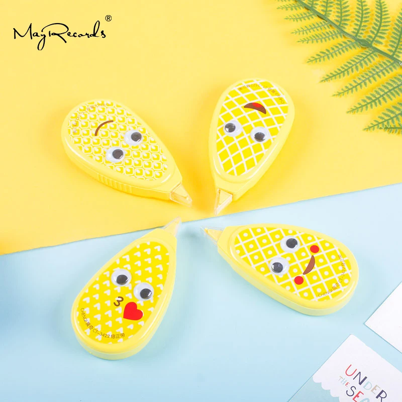 

Fruit Shape Practical Correction Tape Roller Long White Sticker Study Office Stationery Tool Cute Altered Tape