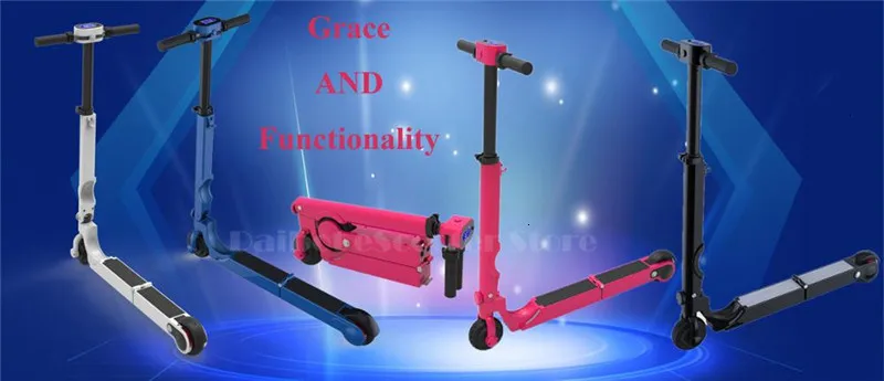 Daibot Mini Electric Scooter 2 Wheels Electric Scooters 5 Inch 24V Portable Foldable PinkBlueBlackWhite Adult Kick Scooter (22)