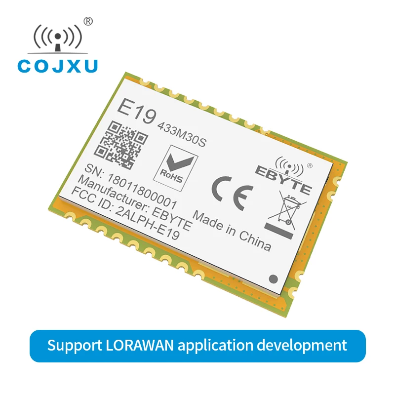 

Cojxu 433MHz SX1278 LoRa RF module E19-433M30S 10km long range wireless transmitter receiver 30dBm 1W high power lorawan module