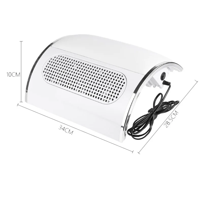Коллектор для всасывания пыли с ногтей 3 вентилятора мощный пылесос для ногтей с 2 мешками для сбора пыли, профессиональный маникюрный салон