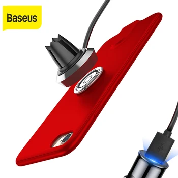 

Baseus QI Wireless Charger Case Car Holder For iphone 8 7 Car Air Vent Mount Magnetic Car Holder Stand For iphone 7 8 Plus Cases