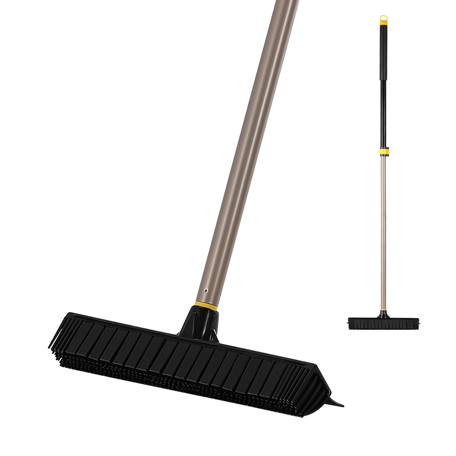 Eyliden Telescopic Broom Rubber Bristles Carpet Brush Floor Carpet