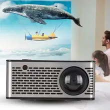 600 Lumes TFT lcd Мини проектор для Конференции Максимальное разрешение 1920*1080 Поддержка USB/карта памяти/HDMI/AV/IR