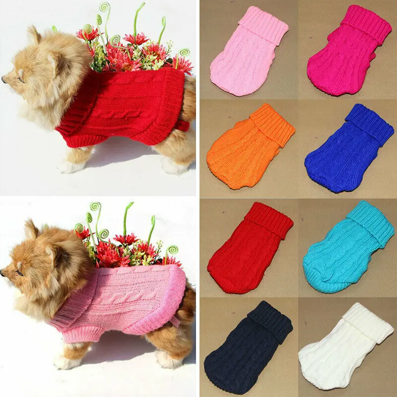 Suéter de perro, ropa cálida de invierno para mascotas, alto, para cachorros, chaleco de peluche para Chihuahua y perros pequeños y grandes - AliExpress Hogar jardín