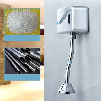 

Bathroom Toilet Automatic Electric Urinal Flush Valve Sensor Infrared Touchless Exposed Wall Mount DC 6V Accessories