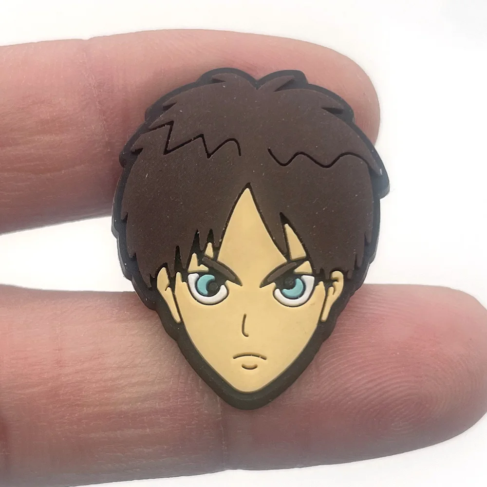 Shoe Charms 1pcs For Japan Anime Attacking Giant pvc Cartoon Accessories Adult Decorations Gifts