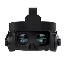 VR очки 3D с наушниками просмотра фильма игры шлем виртуальной реальности коробка для iPhone huawei Xiaomi 4,"-6,0" смартфон