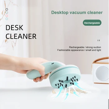 

Portable USB Household Cleaner Mini Handheld Desktop Vacuum Cleaner Powerful Suction Desktop Vacuum Easy Charge Low Consumption