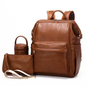 

Multifunctional Mummy Nappy Diaper Bag Maternity Large Capacity Baby Care Nursing Backpack with Storage Bag Stroller Straps