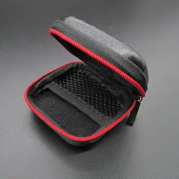 

Portable Mini Zipper Storage Box 7.5x7.5cm Square Hard Aseismic Moisture proof Headphone Bag Storage Case For SD TF Cards