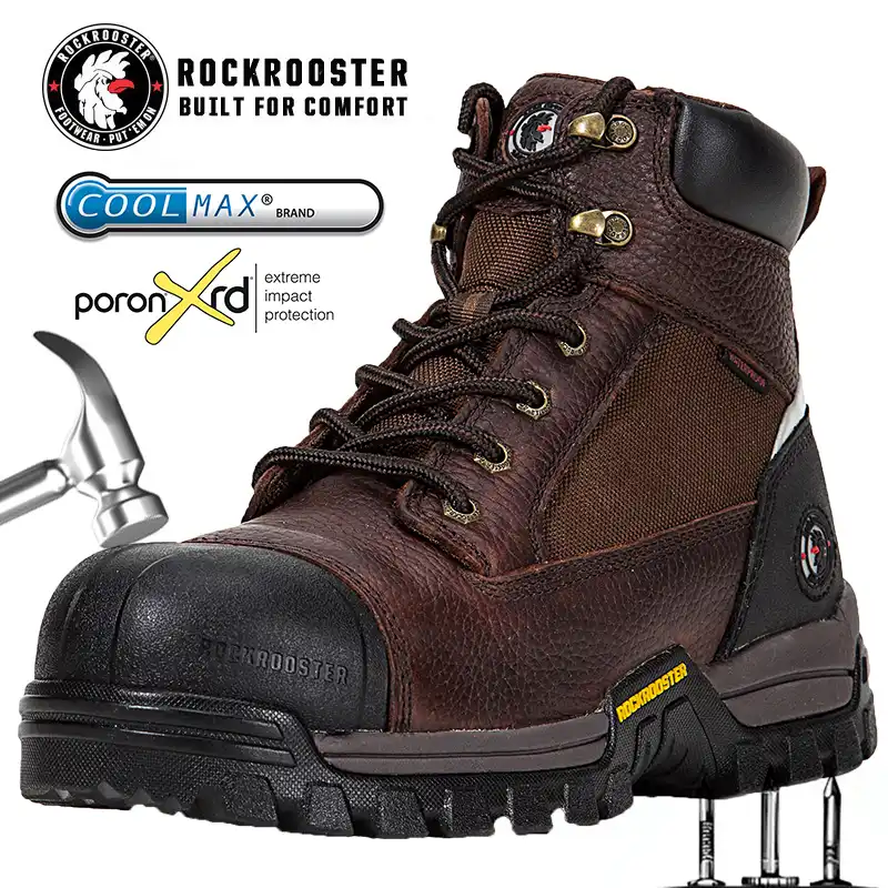 breathable waterproof steel toe boots