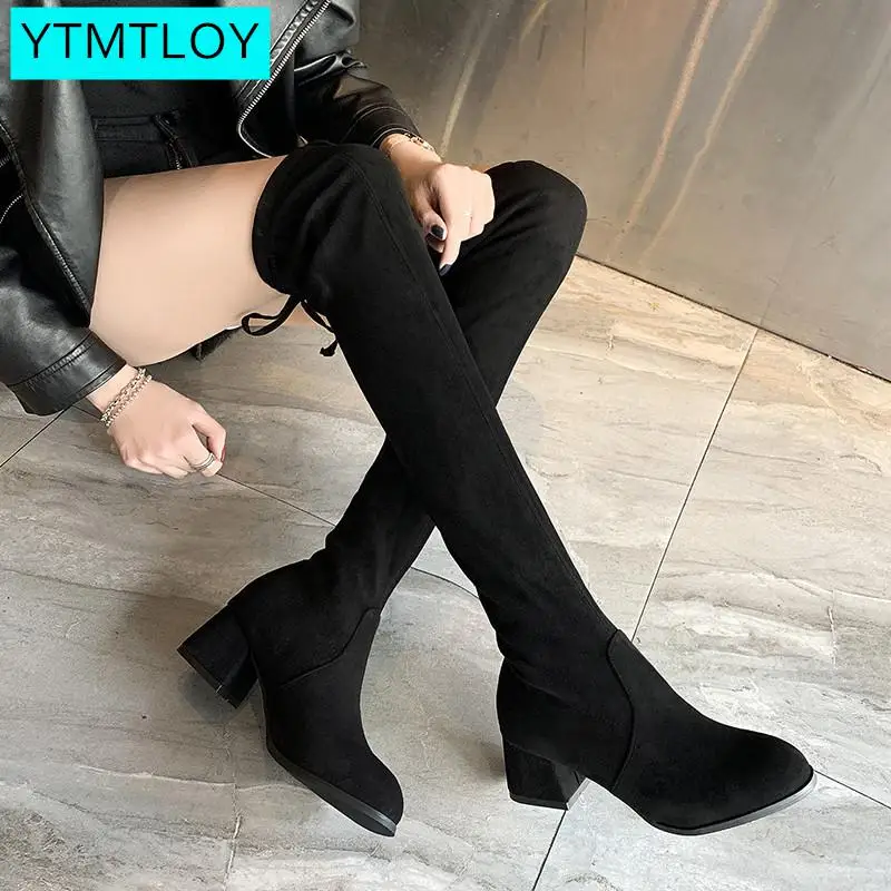 slim fit knee boots
