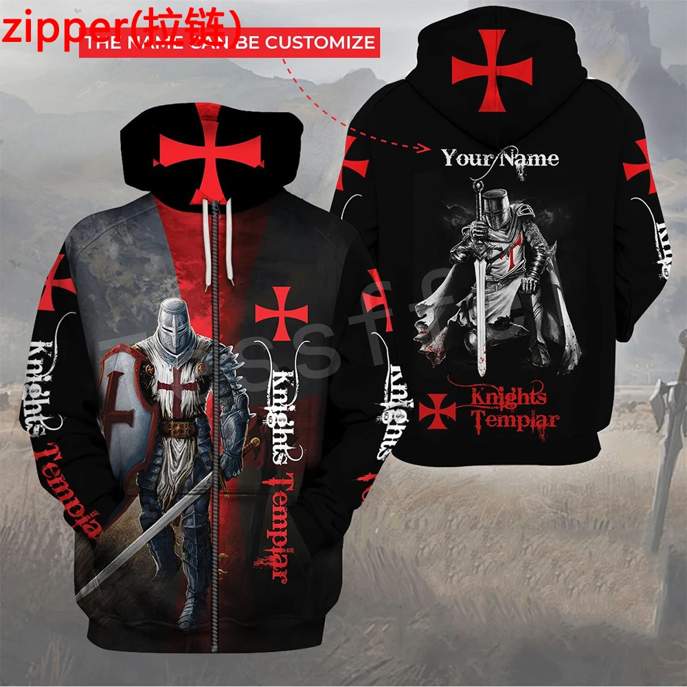 Tessffel Knights Templar Jesus Guard God Armor Pullover Streetwear NewFashion 3DPrint Men/Women Casual Funny Harajuku Hoodies A3