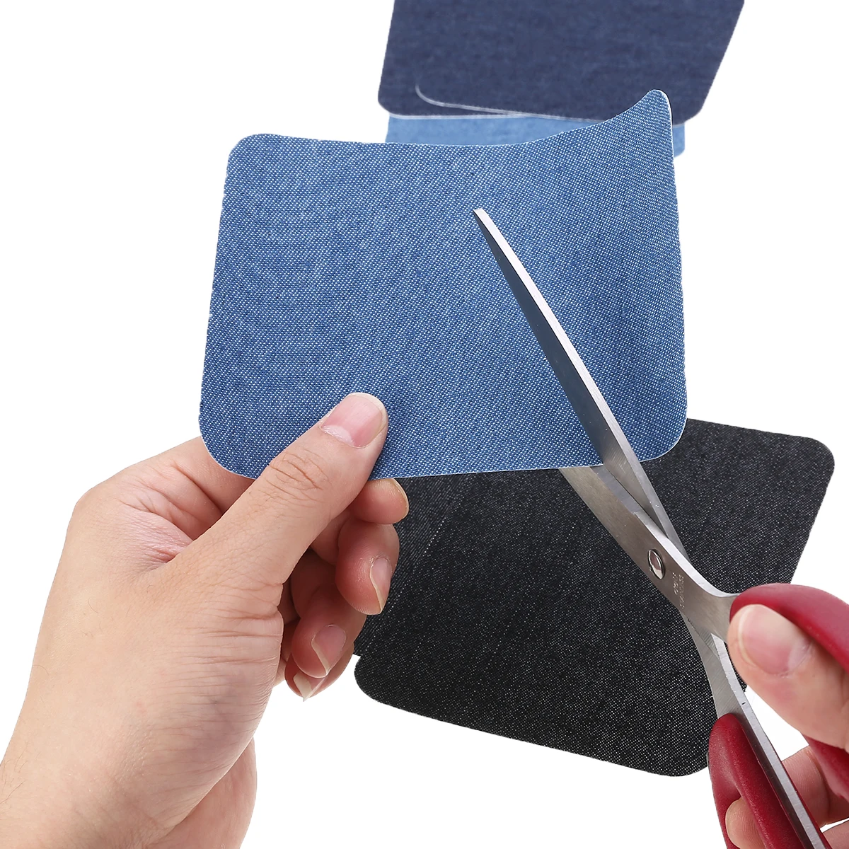 12Pcs Iron On Elbow Knee Denim Jeans Patches DIY Sewing Appliques Decor