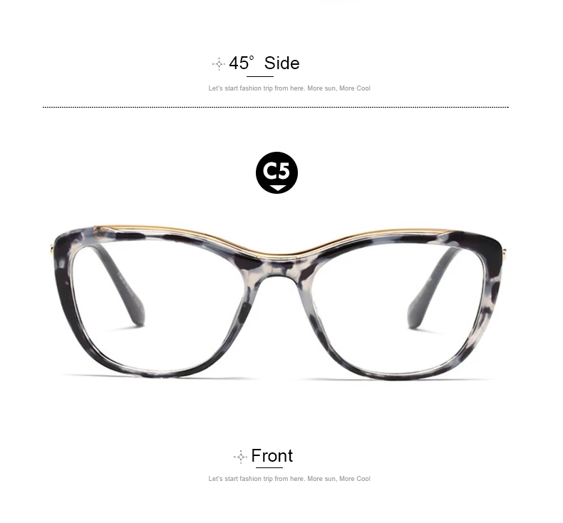 KEHU summer New Style Cat Eye Glasses Women Brand Ultralight Fashion Non-Optical Eyeglass Frame UV400 Lens Goggles KE39