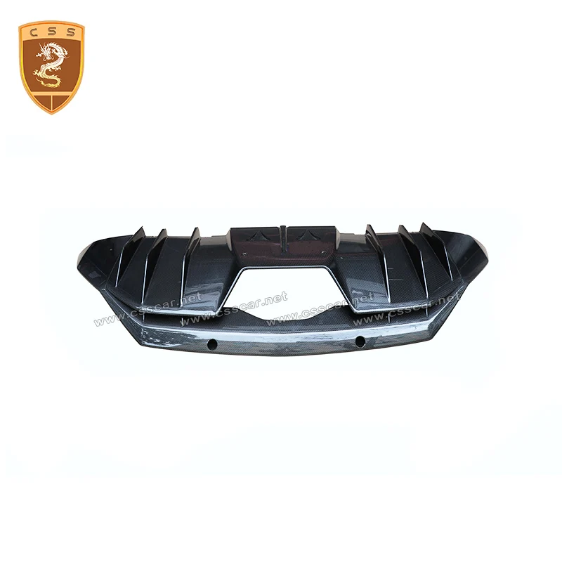 Для Lamborghini Aventador LP740 OEM стиль автомобиля Стайлинг углеродного волокна задний бампер диффузор подбородка авто аксессуары - Цвет: Темно-серый