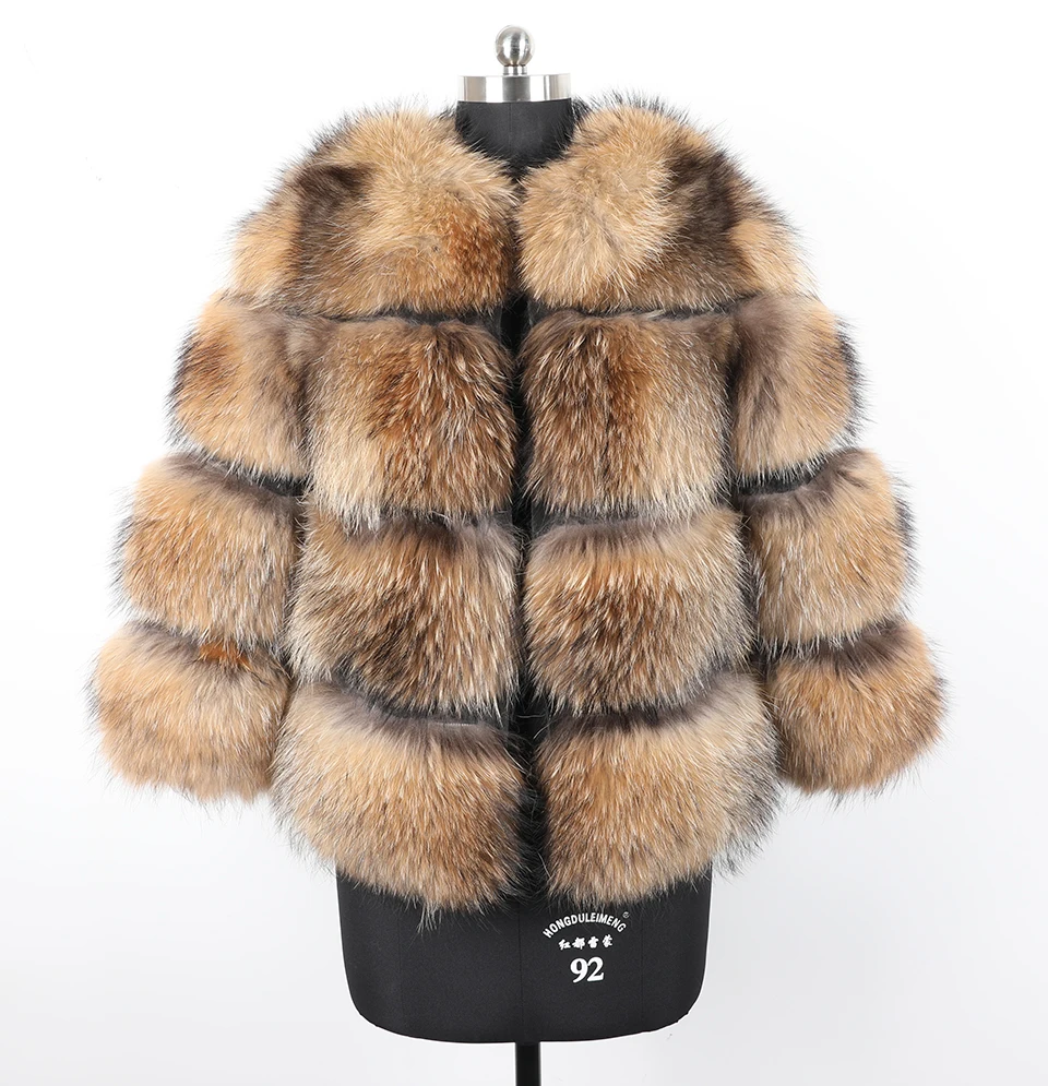 Зима, новое качество, Лисий мех, женский короткий секционный теплый уплотненный натуральный Лисий мех, модное роскошное тонкое пальто из лисьего меха для женщин