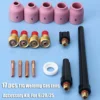 Hot Sale 17 pcs TIG Welding Torch Gas Lens Accessory Full Kit Set for WP9/20/25 Series 0.040
