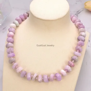 

GG Jewelry 8x14mm 20'' Natural Faceted Kunzite Necklace
