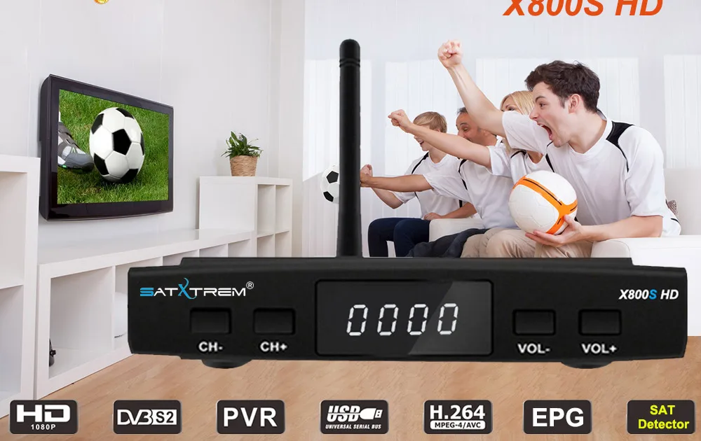 Satxtrem X800s спутниковый ресивер для Цифровое телевидение DVB S2 индийский декодер DVB-s2 Box Hd ТВ-тюнер dvbs2 1080p+ Usb Wifi+ Бесплатный Ccam