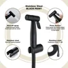 ULA Black Bidet Faucet Hand Protable Toilet Bidet Sprayer Stainless Steel Toilet Bidet faucet Bathroom Shower Head Self Cleaning 2