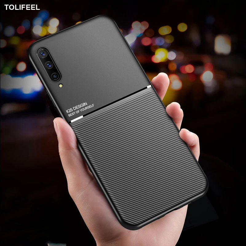 Shockproof Matte Case For Samsung Galaxy A10 A20 A30 A50 A30S A50S A60 A70 A7 A9 2018 Soft Leather Magnetic Phone Back Cover samsung silicone