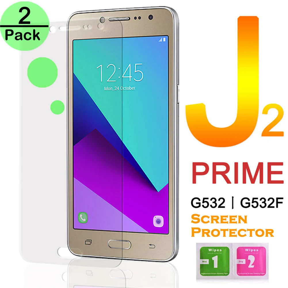 

2Pcs Tempered Glass Screen Protector For Samsung Galaxy J3 J7 J1 J2 J5 Prime 2015 2016 2017 for Samsung J Series Protective film