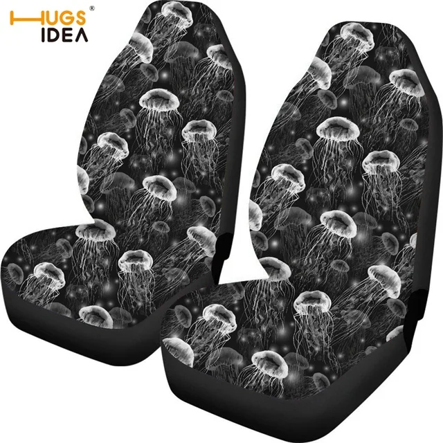 HUGSIDEA крутой 3D Jellyfish напечатанный Чехол для защиты автомобильного сиденья под водой и морским животным дизайном автомобильный чехол для сиденья авто Petproof чехол - Цвет: HX342FV