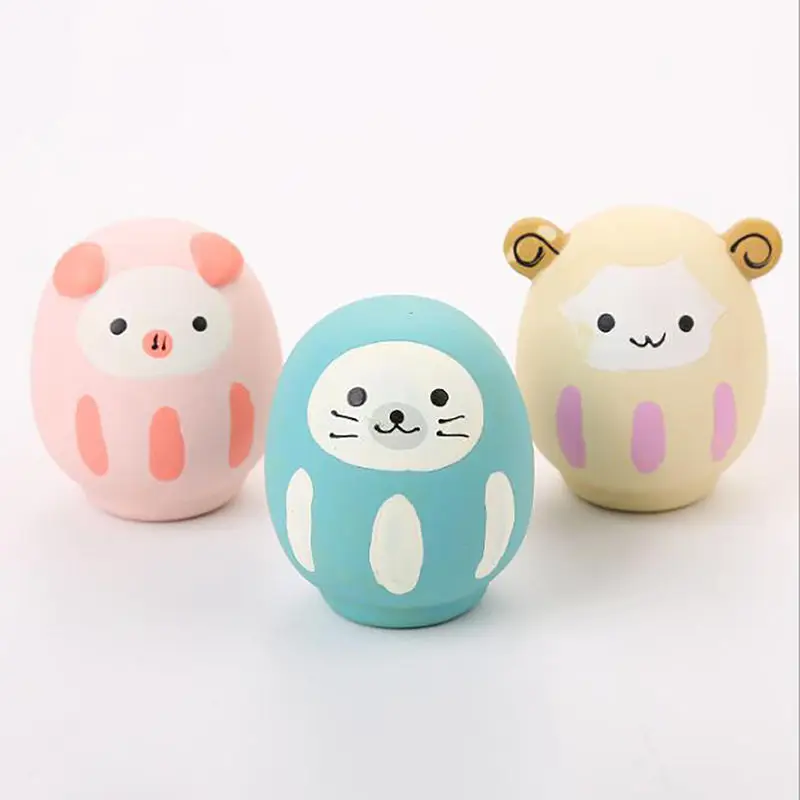 Креативные игрушки для собак, милые маленькие животные, игрушка для кошек, резиновый устойчивый колючий укус, чистые зубы, жевательные Обучающие интерактивные игрушки, принадлежности