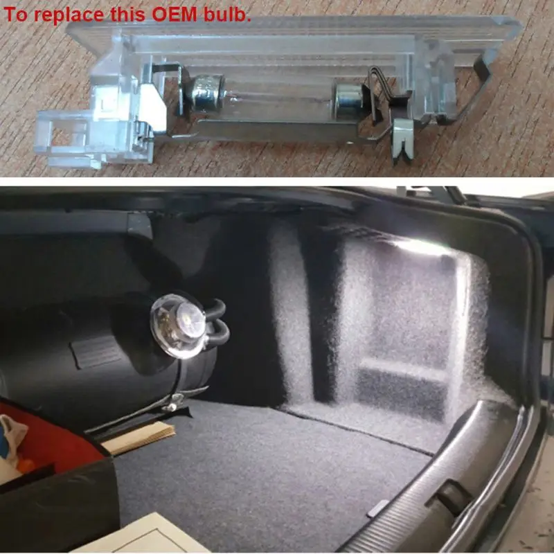 2 шт. 18SMD белый светодиодный светильник для багажника для Volkswagen VW Eos Golf GTI MK5 MK6 MK7 Scirocco Sharan Tiguan PASSAT