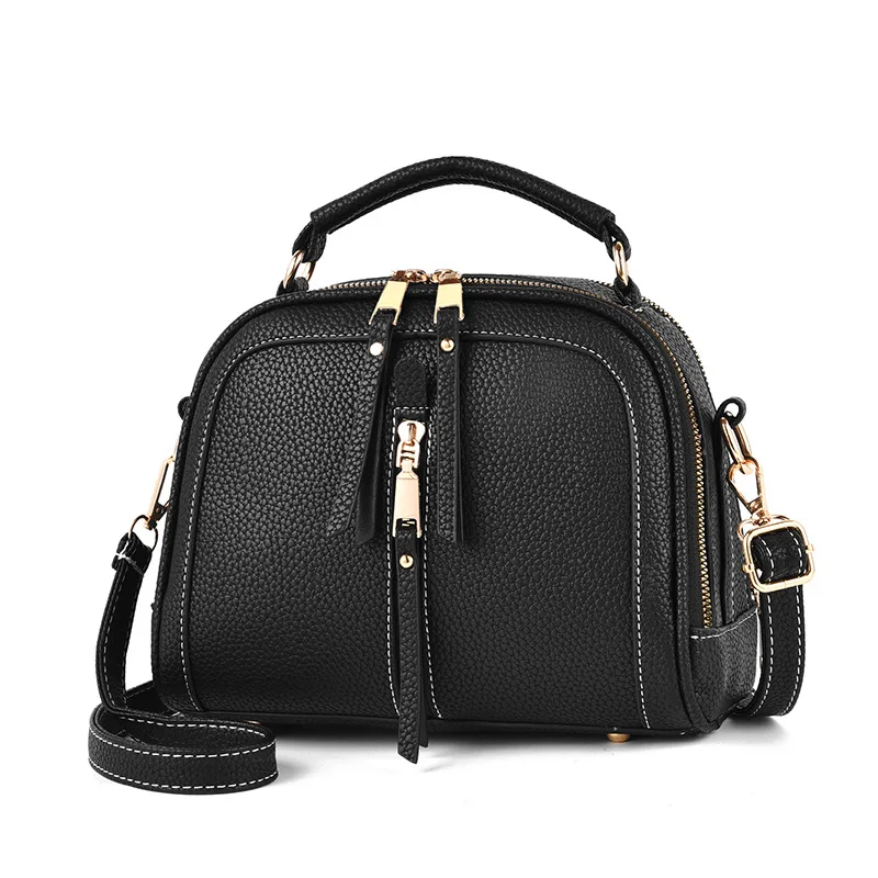 

Hot new style casual lady messenger shoulder bag personality fashion handbag small square bag hardware buckle PU female bag