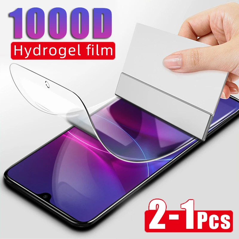 2-1 шт 1000D полная защитная Гидрогелевая пленка для Oneplus 8 Pro 5 6 7 5T 6T 7T Защитная экрана