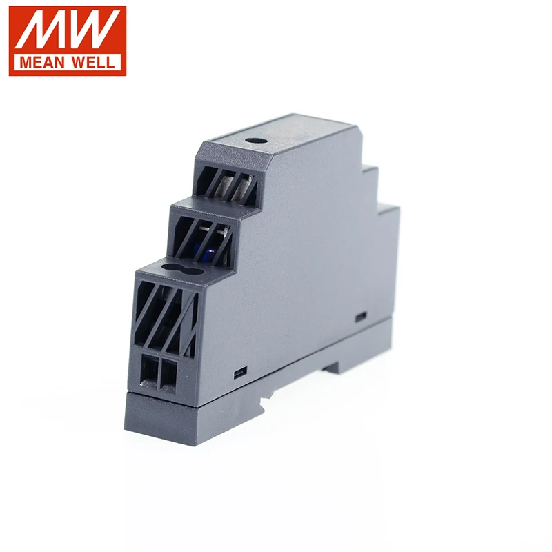 HDR-15-5 Meanwell импульсный источник питания 110 V/220 V AC до 5V DC 2.4A din-рейка ультра тонкая ступенчатая форма высокоизолированная LPS CE UL