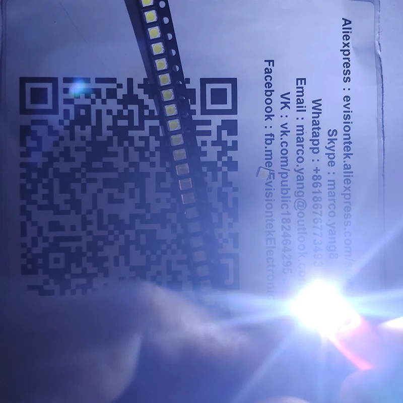 100 шт. Телевизор с подсветкой LED 3030 SMD 3528 3535 7030 высокая мощность холодный белый диод