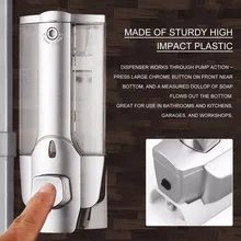 350 мл настенное крепление мыло дозатор для антисептика ручной шампунь диспенсер с замком одной головы для ванной комнаты