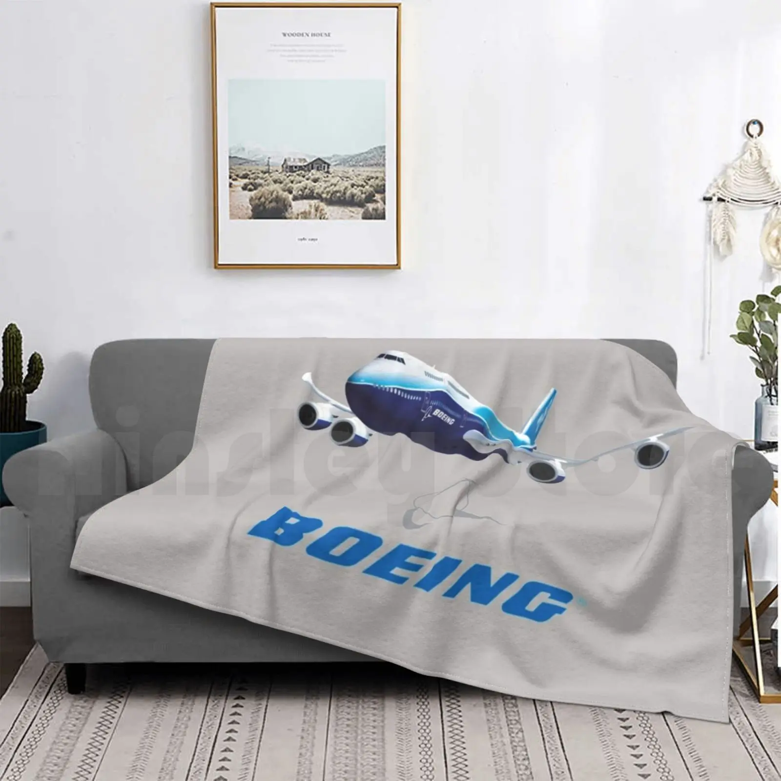 Модное одеяло Боинг на заказ 727 737 747 757 767 самолет авиационный пассажир Dreamliner