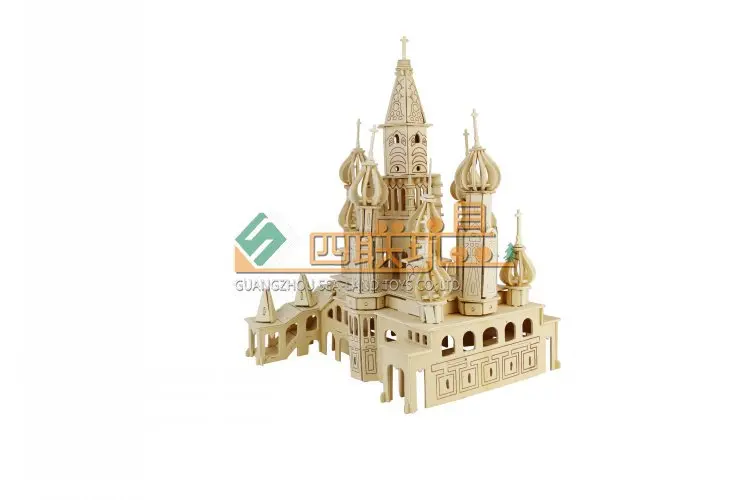 

Laser Carving Wood Stereo 3D Jigsaw Puzzle Model St. Petersburg Export Supply of Goods