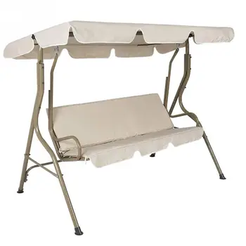 

2pcs/set Replacement Parts Canopy Sun Shade For 3 Seater Universal Solid Waterproof Sunproof Oxford Cloth Patio Swing Seat Cover