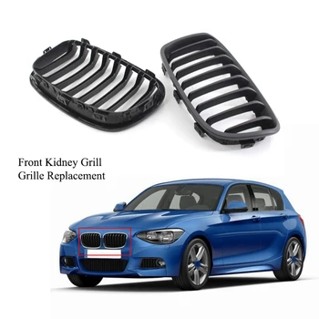 

NEW-Matte Black Front Kidney Grill Grille for BMW 1-Series F20 F21 2011-2014 Front Grill Grille Refit