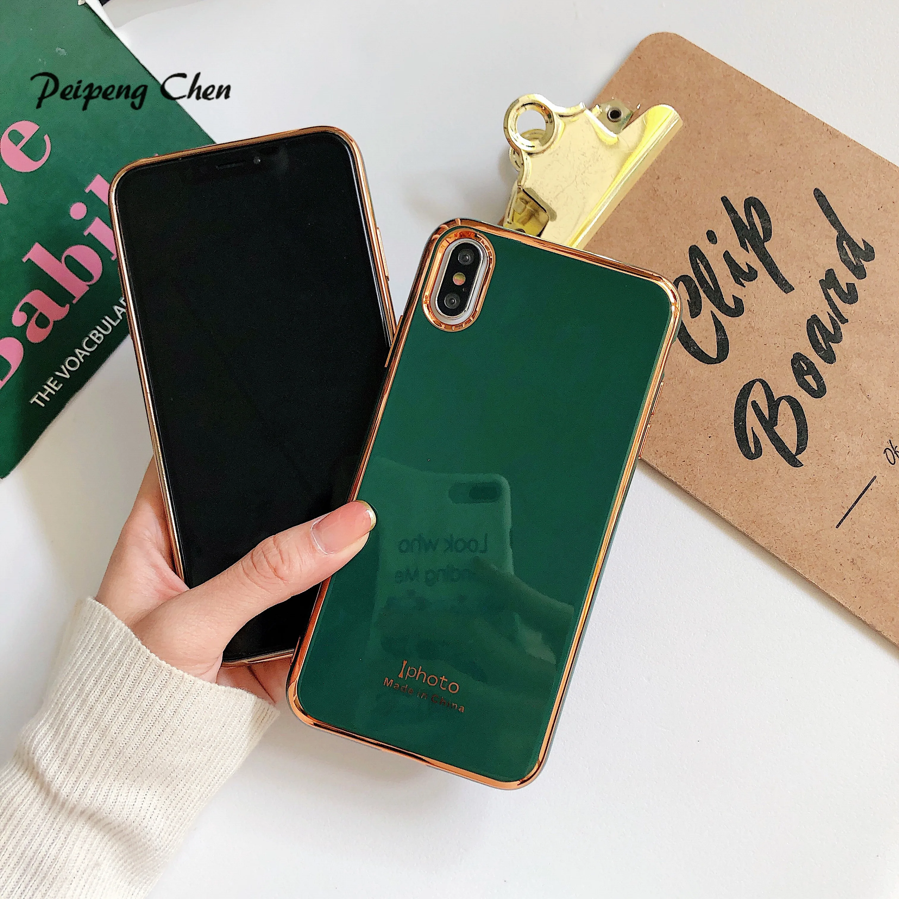 Роскошный чехол для iPhone X XS 8 7 6 s Plus Capinhas Ультратонкий Мягкий силиконовый из ТПУ XR
