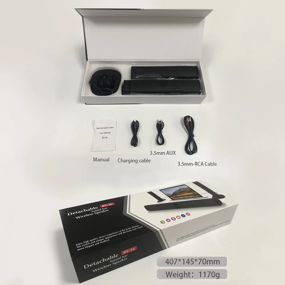 BS-36 Многофункциональный Sound Blaster 3D стерео сабвуфер Bluetooth Динамик Складной Сплит домашний кинотеатр тв динамик с fm-радио